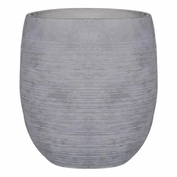 FLOWER POT-8 Απόχρωση Light Grey Wash (Φ48x52cm)