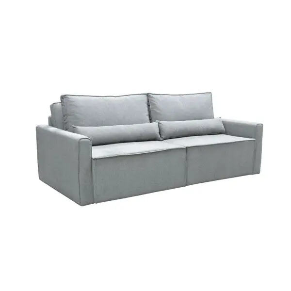 LIDRA Καναπές – Κρεβάτι 2Θέσιος, Ύφασμα Γκρι (Sofa:220x110x90 Bed:137x196cm)