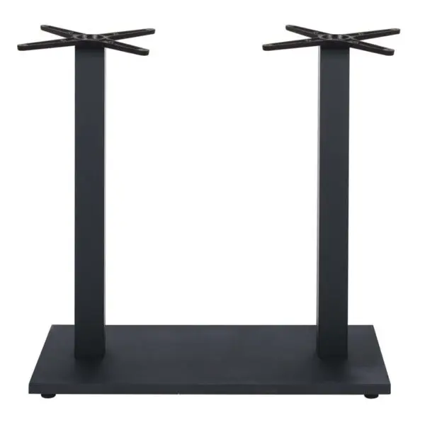 PRATO-W Βάση Τραπεζιού BAR 70x40cm H.93cm Μέταλλο Βαφή Μαύρο με Ρεγουλατόρο/ 17,50Kg (70x40 H.93cm)