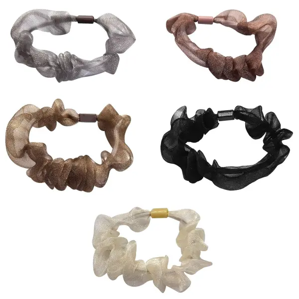Σούρα Μαλλιών Λεπτή Σατέν Scrunchies 10cm 4teen4ty 401374