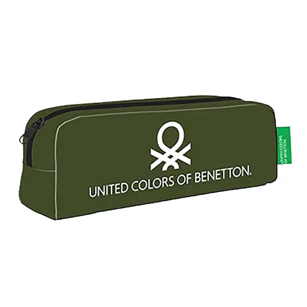 Κασετίνα Χακί United Colors of Benetton 20x6cm Benetton