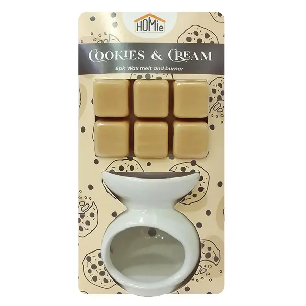 Βάση με Αρωματικό wax Melt Cookies & Cream 6 Κύβοι  Homie 423058