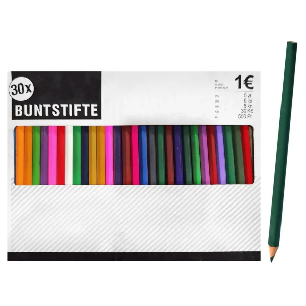 Ξυλομπογιές Σετ=30τεμ. 17,5cm JustNote 80869