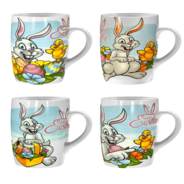 Κούπα Πασχαλινή Κεραμική 9.5x8.5cm 330ml Bunny's 93497
