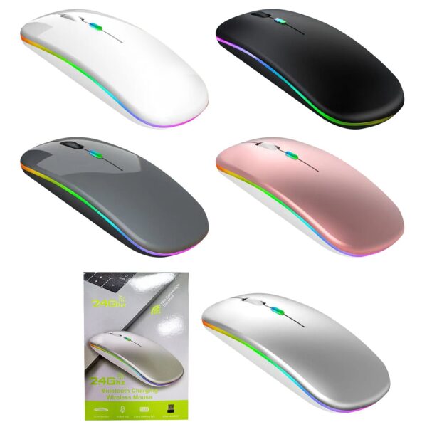 Ποντίκι Ασύρματο RGB Επαναφορτιζόμενο  JustNote 10955