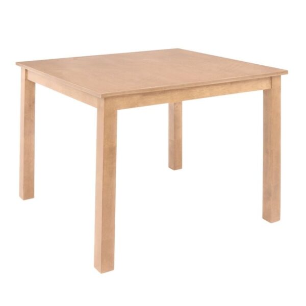 NATURALE Τραπέζι Mdf, Απόχρωση Oak (80x80x74cm)