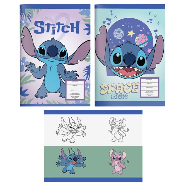 Τετράδιο Καρφίτσα 40φ Lilo & Stitch 25χ17cm Stitch 000564978