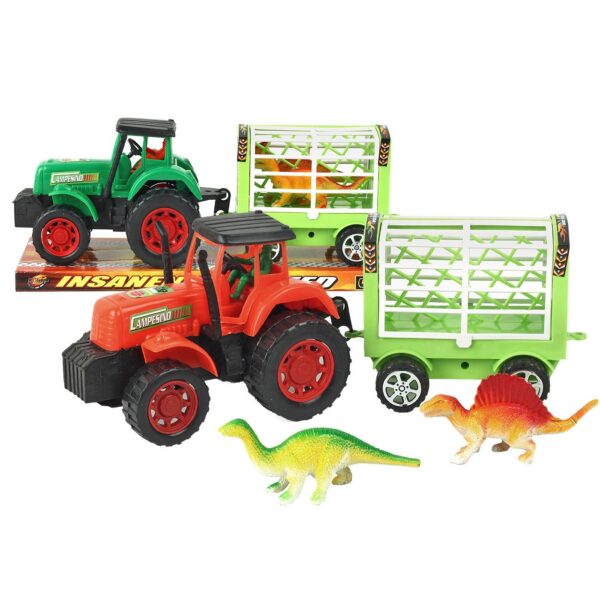 Τρακτέρ Friction με Ρυμούλκα 31x12x11cm ToyMarkt 902370