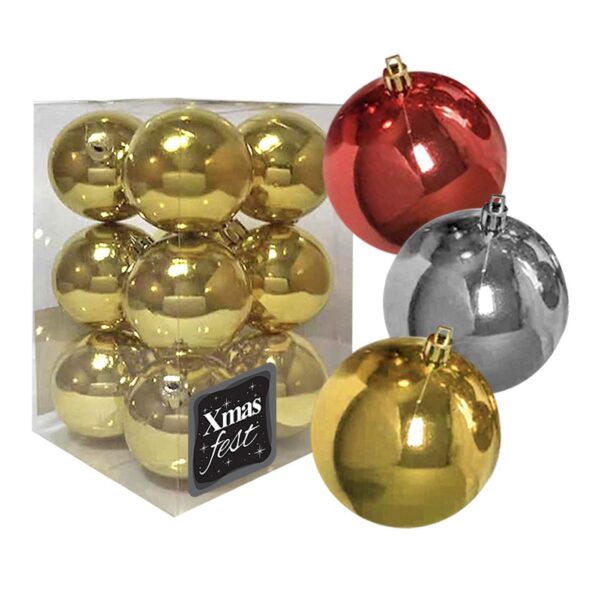 Μπάλα Γυαλιστερή πακ=12τεμ φ5 ø5cm Xmasfest 1131710