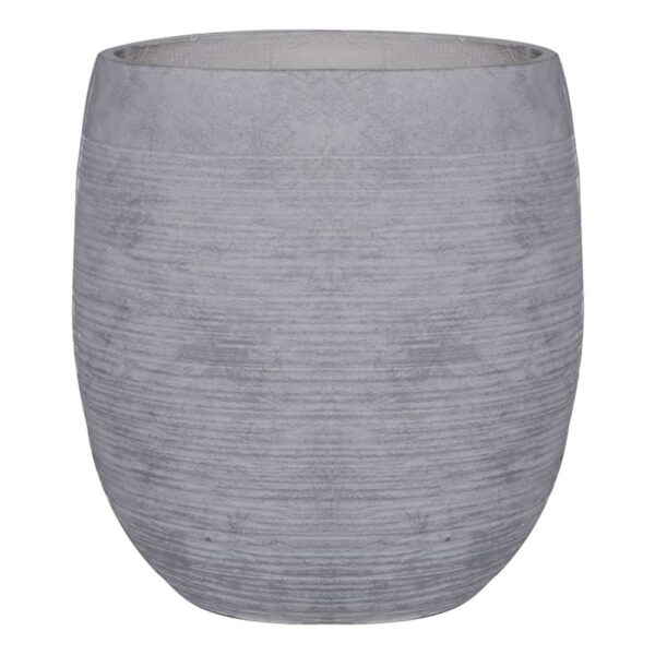 FLOWER POT-8 Απόχρωση Light Grey Wash (Φ48x52cm)