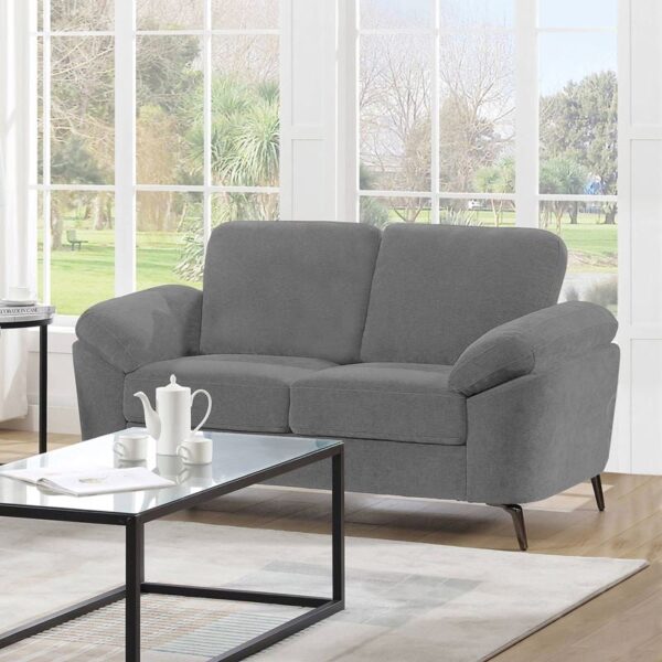 KATRINA Καναπές 2θ - Σαλονιού - Καθιστικού, Ύφασμα Γκρι, K/D (162x87x89cm)