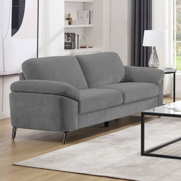 KATRINA Καναπές 3θ - Σαλονιού - Καθιστικού, Ύφασμα Γκρι, K/D (212x87x89cm)
