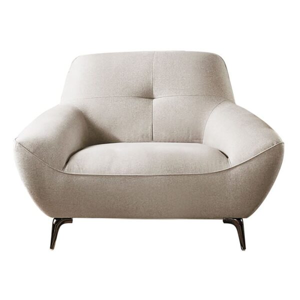 PEDRO Πολυθρόνα Σαλονιού - Καθιστικού, Ύφασμα Mixed Beige (109x92x83cm)