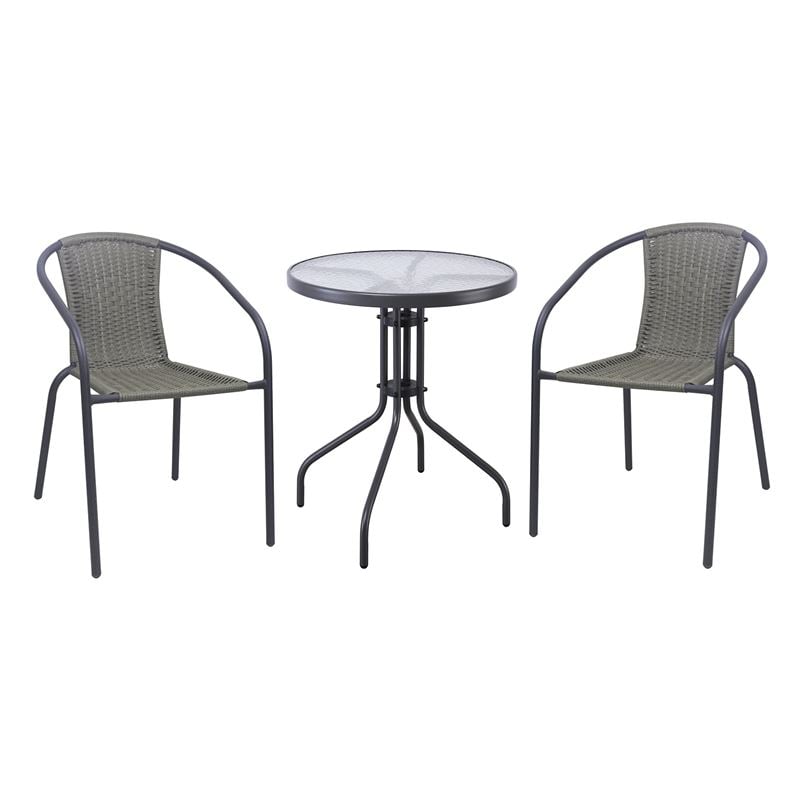 baleno-w-set-kipou-verantas-trapezi-2-polythrones-metallo-anthraki-wicker-mixed-grey-enlarge