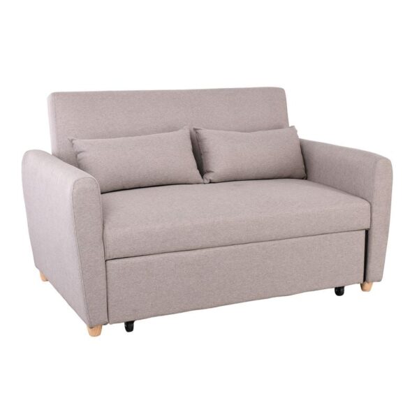 MOTTO Καναπές - Κρεβάτι Σαλονιού - Καθιστικού, Ύφασμα Cappuccino (140x86x86 / Κρεβ.118x189x45cm)