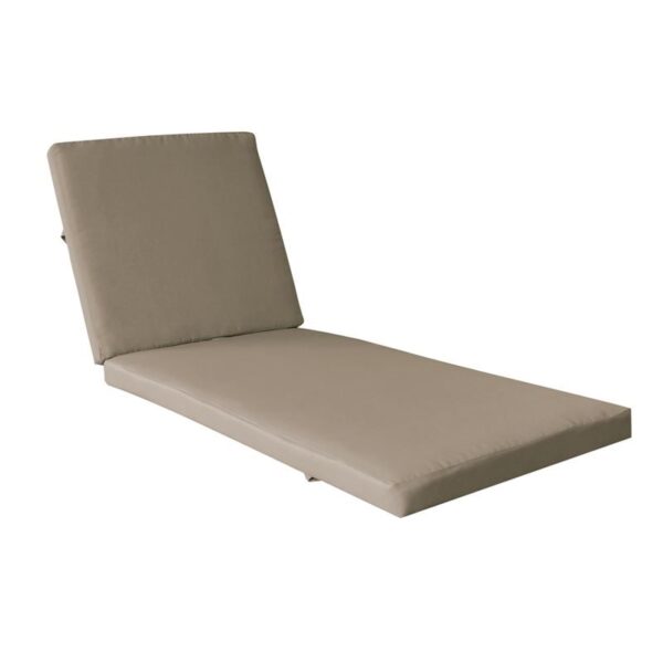 VERANO Μαξιλάρι Ξαπλώστρας (A) Ύφασμα Cappuccino Water Repellent με Φερμουάρ - Velcro (208(76+132)x69/8cm)