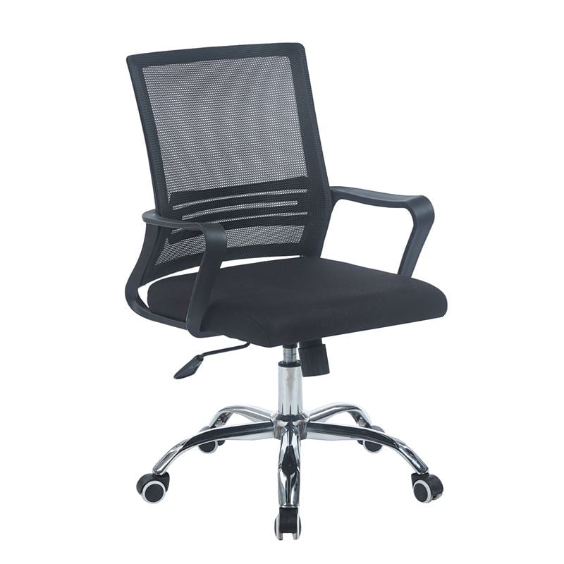 bf2110-w-polythrona-grafeiou-metallo-chromio-mesh-mavro-enlarge